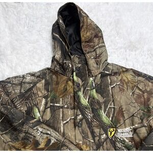 Scent Shield Men's Camo Jacket Sz XL Realtree Hooded Rain Blocker Hunting New!